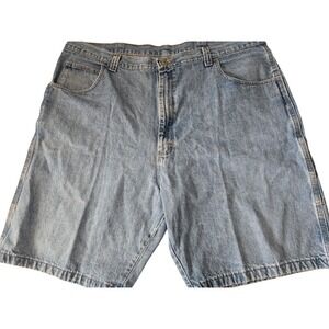 WRG Jeans Co Mens Denim Carpenter Shorts Light Wash Size 42 Belt Loops